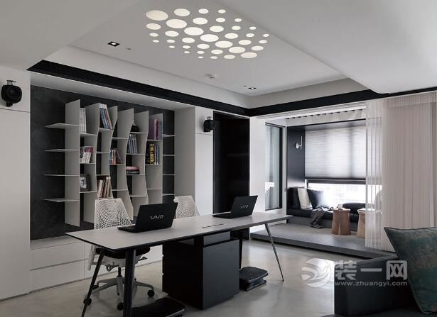 现代灰色调装修效果图 上海装修网三室两厅设计案例