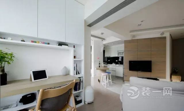 扬州装饰公司分享56平一居室现代简约风格装修案例
