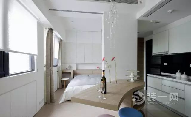 扬州装饰公司分享56平一居室现代简约风格装修案例