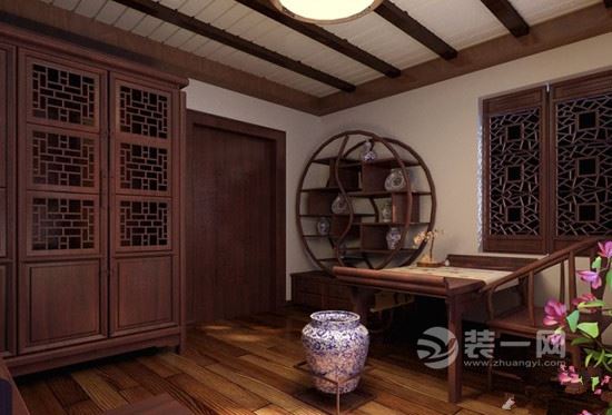 风雅墨香中国风 中式书房六安装饰装修设计