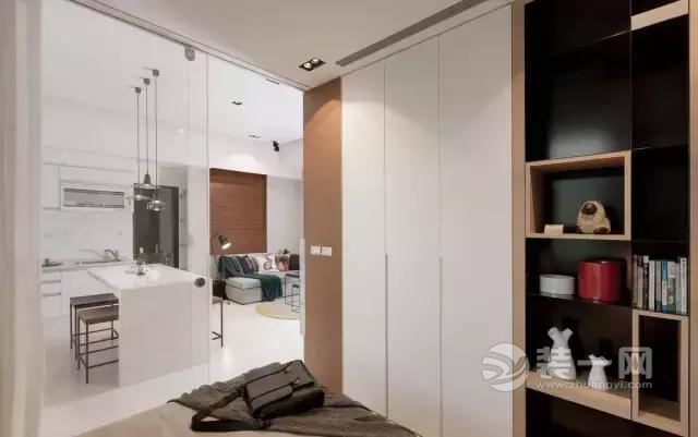 36平米现代风格小户型单身公寓装修效果图