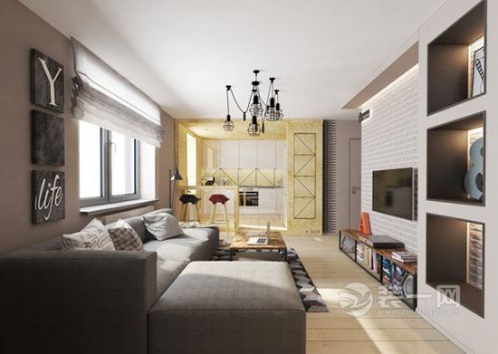 都市白领单身公寓装修 银川装修网推荐现代风格设计