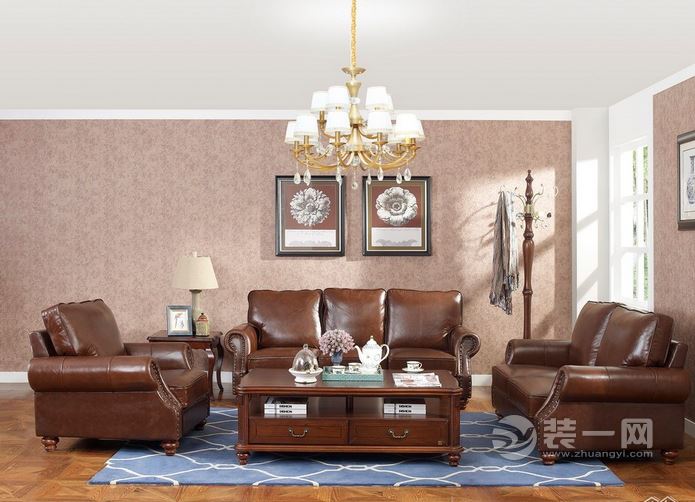 石家庄装饰公司推荐纯色系沙发茶几组合 纯色系沙发茶几组合效果图