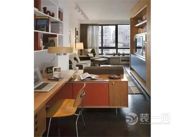 唐山家裝網瘦長的客廳裝修設計案例