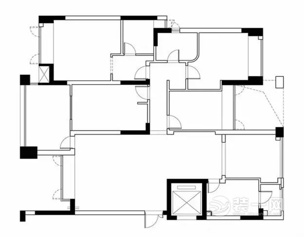 140平米中式风格五居室装修效果图