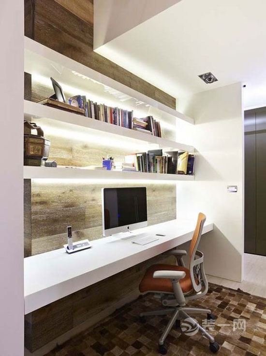 银川装修网推荐家庭办公室设计 将居家与工作相结合