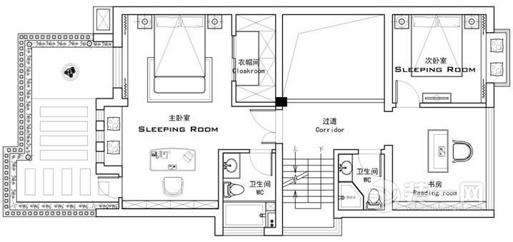 410平方米三居室户型图