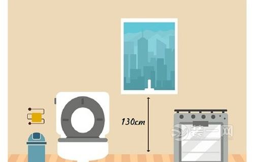 9张卫生间卡通图告诉你卫生间每个地方装修尺寸