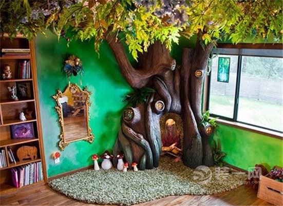手工DIY 超能爸爸为女儿打造童话森林房间