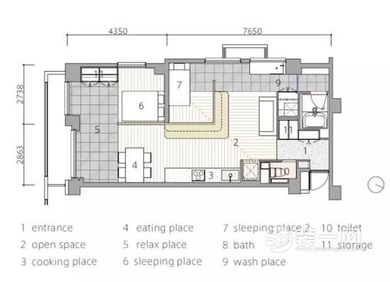 扬州装修网分享60平现代简约风格公寓改造装修案例