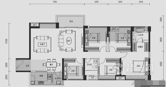 深圳装饰公司现代简约风格装修效果图