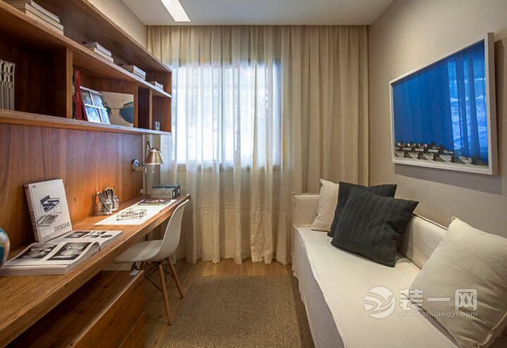 两室一厅装修效果图 广州装修公司分享97平米现代简约风格装修效果图