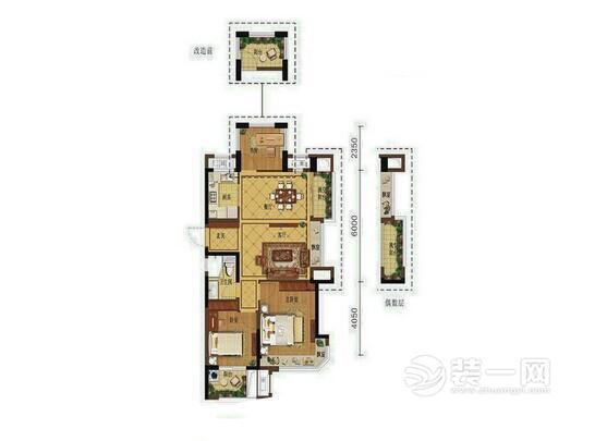 三室一厅装修效果图 广州装修网现代简约风格装修效果图