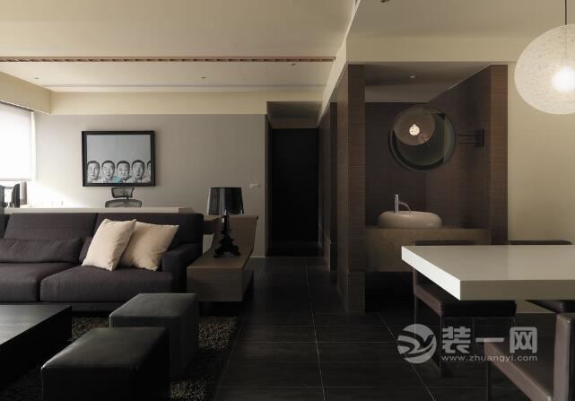 重庆好城时光58平米两居室装修效果图 沉稳木质感设计