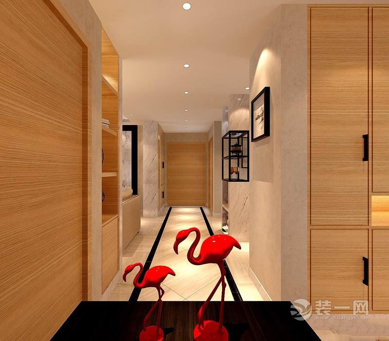 现代简约富丽风格走廊修设计效果图