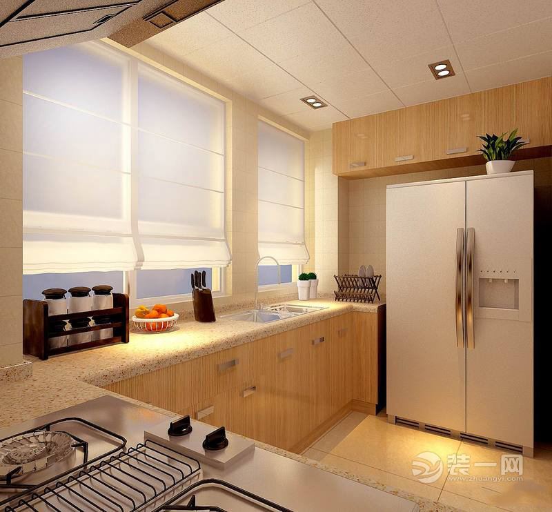 现代简约富丽风格厨房装修设计效果图