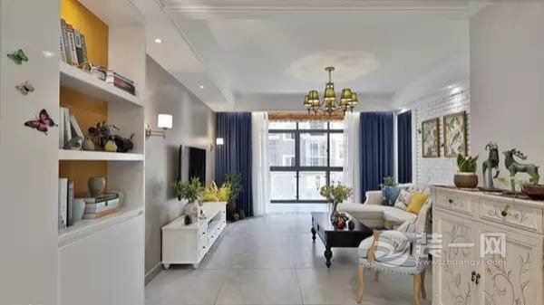 126平米两居室公寓 乌鲁木齐装修网美式混搭风格装修
