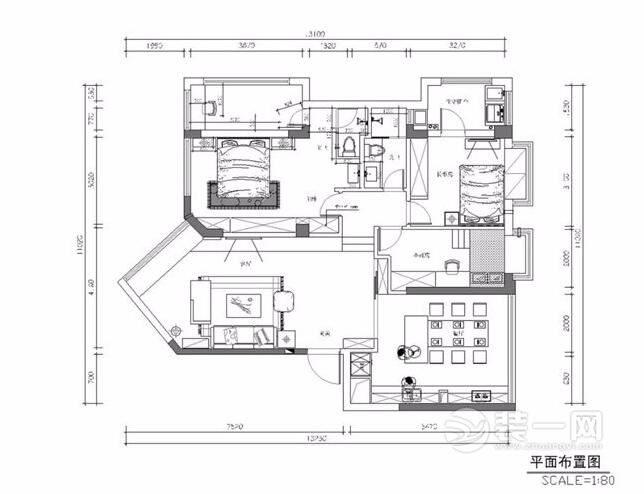 北欧风格装修 深圳装修网分享不规则户型设计案例