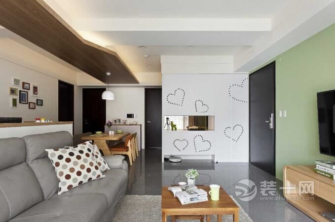 休闲小清新 北京枫泉花园73平米两室一厅装修效果图