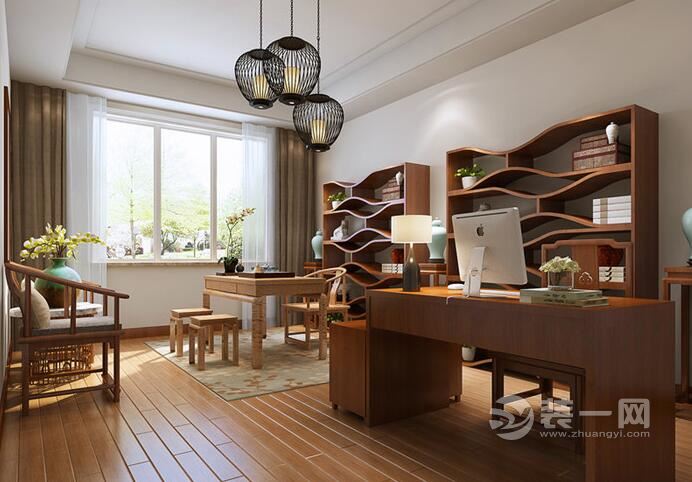 南昌装饰公司分享新中式风格三居室装修效果图