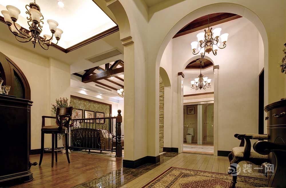 扬州装饰网分享奢华古典美式风格别墅装修案例