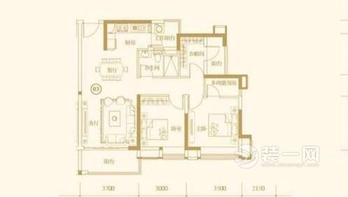 78平米两室一厅家装效果图 广州装修公司华景新城案例 现代简约风格装修效果图