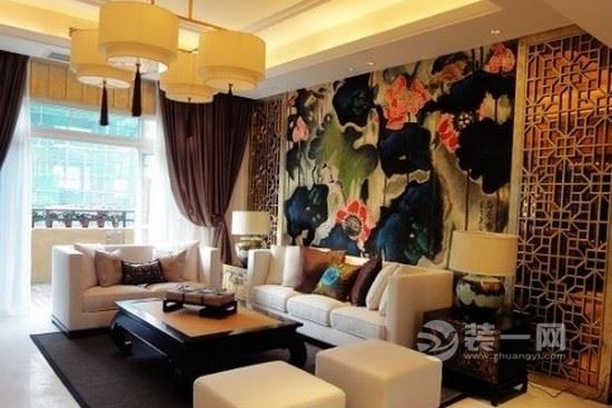古典韵味满溢空间 沙发背景墙六安装饰设计
