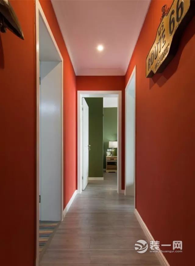 60平米美式风格两居室装修设计效果图