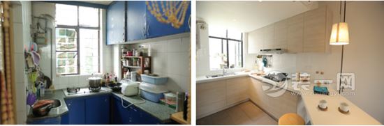 厨房改造前后对比图