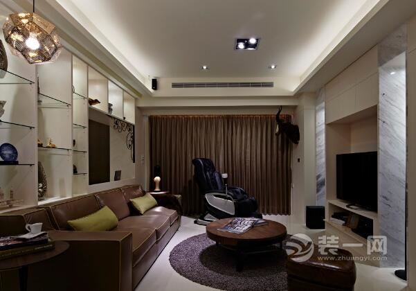 现代简约 乌鲁木齐紫金城90平米两室两厅装修效果图