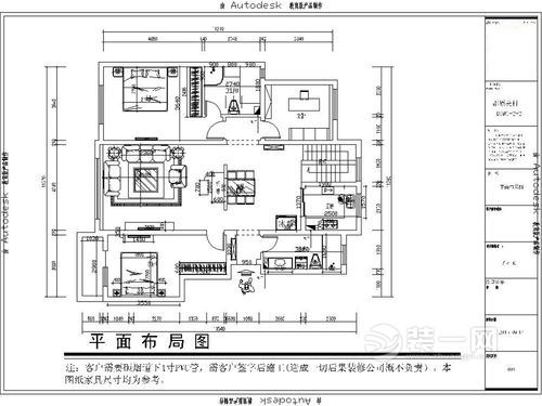 260平米新古典风格四居室装修效果图