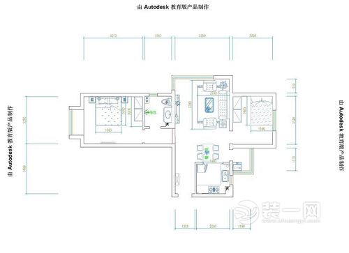 84平米现代简约风格二居室装修效果图