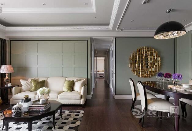 新古典风格设计 成都中德英伦联邦三居室装修效果图