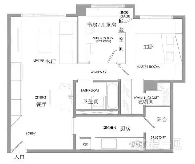 66平米原木风格装修效果图