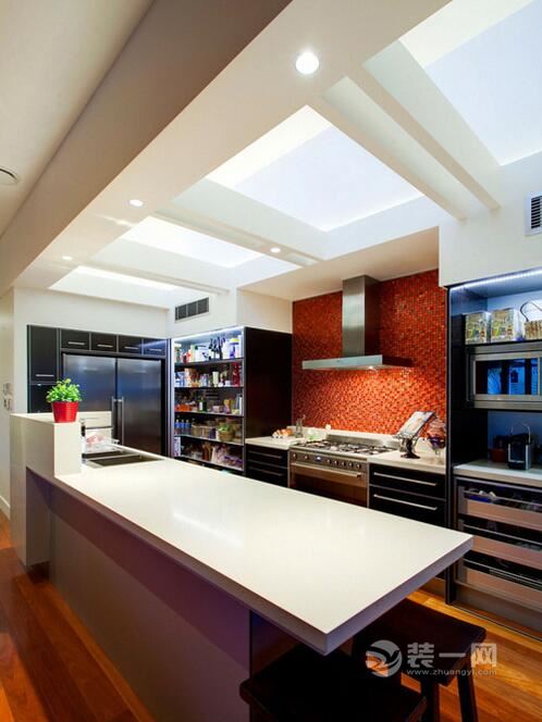 六安家装装修设计开放式实用型厨房装潢