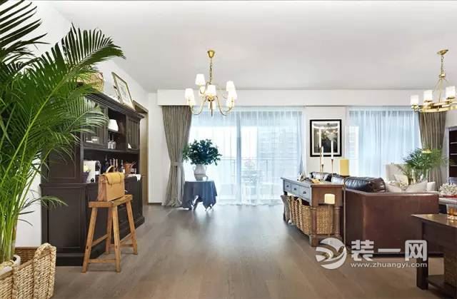 郑州绿城凤湖玫瑰园T3户型220㎡美式风格别墅装修案例