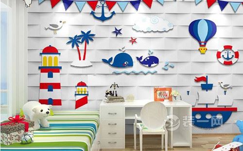 六安装饰设计3D儿童房墙纸 造梦空间里成长