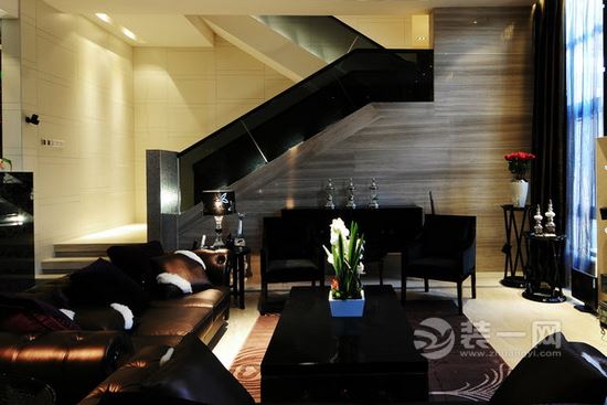 简洁硬朗家居空间 时尚客厅六安装修设计