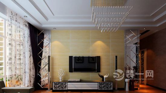 客厅空间多层次 六安装饰华丽欧式吊顶设计
