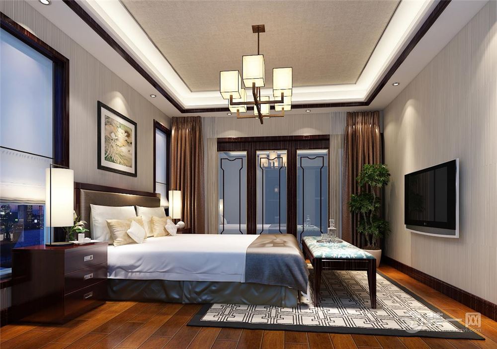 新中式别墅设计案例 成都上林西江国际社区290平户型