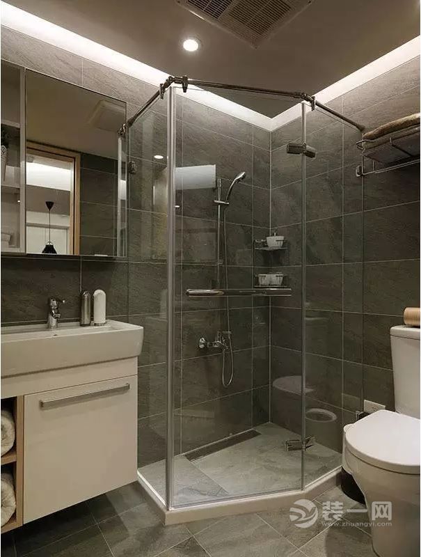 98平米温馨三居室北欧风浴室装修效果图