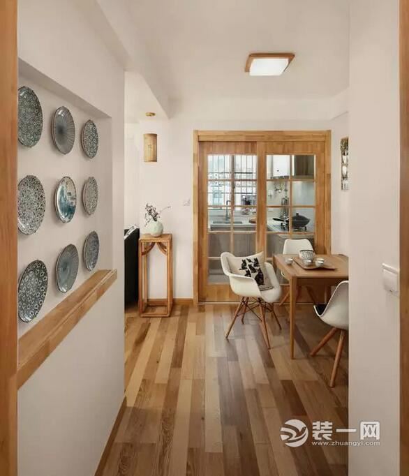 65平现代简约木色一居室装修效果图