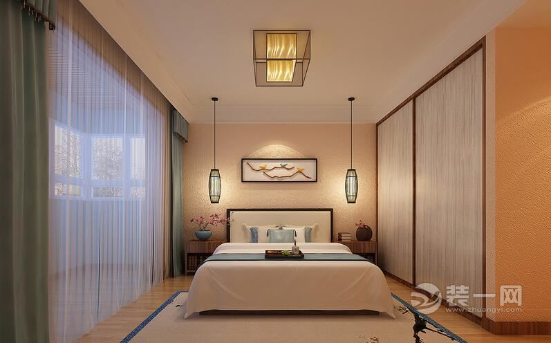 中式风格卧室装修设计效果图