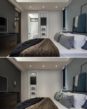 两室一厅小户型装修效果图 现代简约搭配质感黑白灰