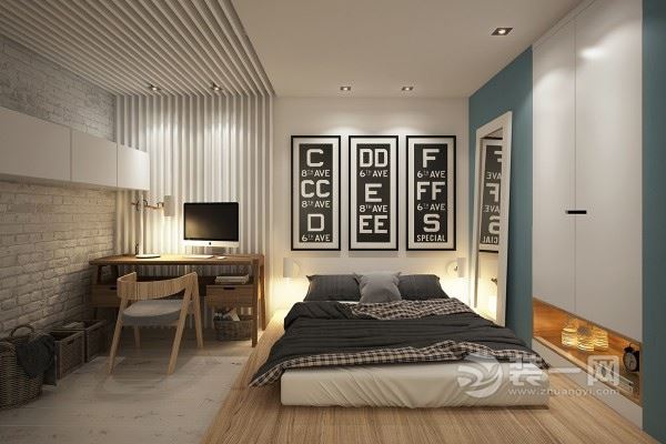 日式设计风格卧室效果图