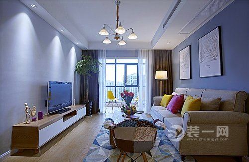 91平米装修效果图 佛山珍丰广场三居室现代简约风格案例