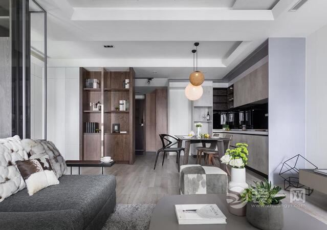 品质单身公寓设计 成都雅颂居二期60平米一居室装修