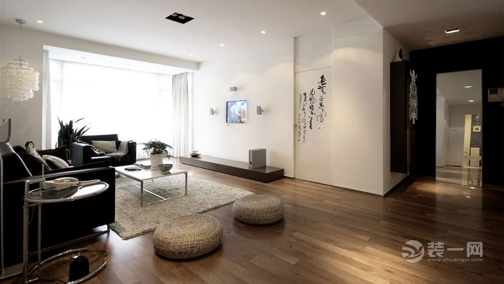 北京华侨城138平米二居室现代简约装修效果图