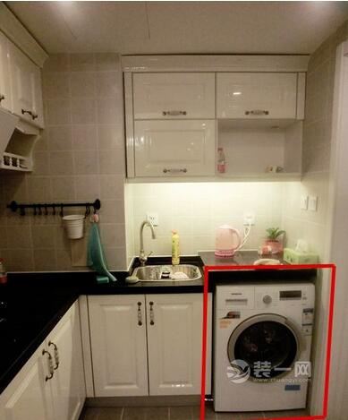 洗衣机放阳台好还是卫生间好 广州装修网洗衣机放厨房效果图