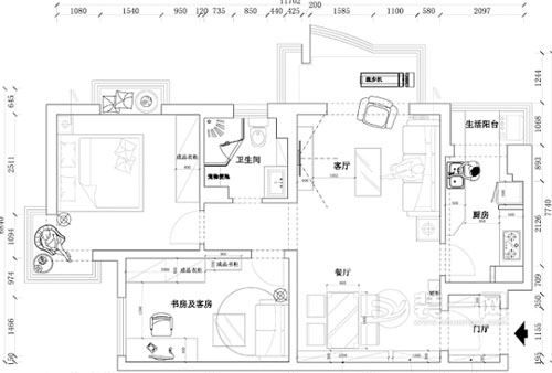 房屋装修平面布置图